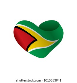 Guyana flag, vector illustration