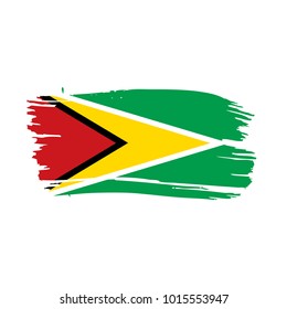 Guyana flag, vector illustration