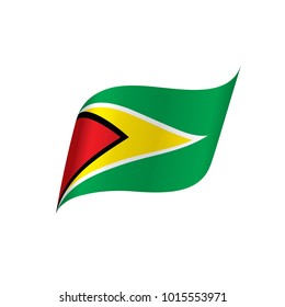 Guyana flag, vector illustration