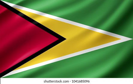 Guyana Flag in Vector Illustration