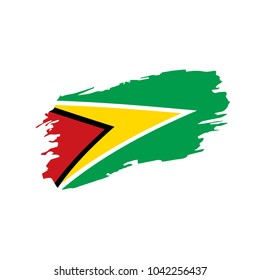 Guyana flag, vector illustration
