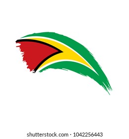 Guyana flag, vector illustration