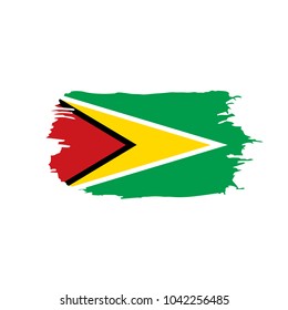Guyana flag, vector illustration