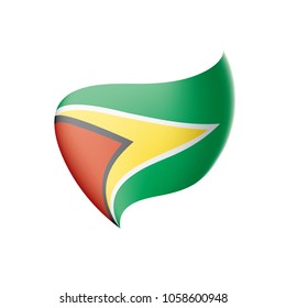 Guyana flag, vector illustration