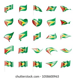Guyana flag, vector illustration