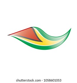Guyana flag, vector illustration