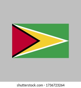 Guyana flag vector illustration in high quality for ui and ux, website or mobile application