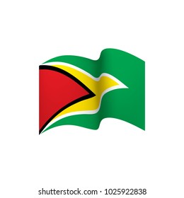 Guyana flag, vector illustration on a white background