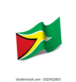 Guyana flag, vector illustration on a white background