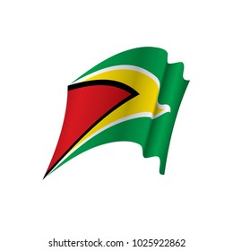 Guyana flag, vector illustration on a white background