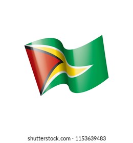 Guyana flag, vector illustration on a white background