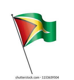 Guyana flag, vector illustration on a white background