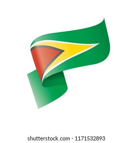 Guyana flag, vector illustration on a white background