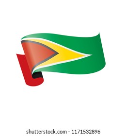 Guyana flag, vector illustration on a white background