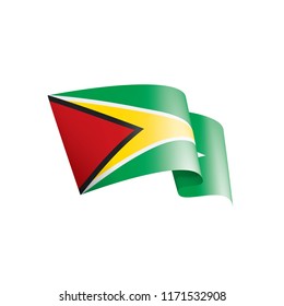 Guyana flag, vector illustration on a white background