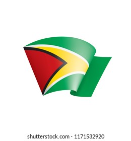 Guyana flag, vector illustration on a white background
