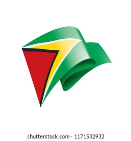 Guyana flag, vector illustration on a white background