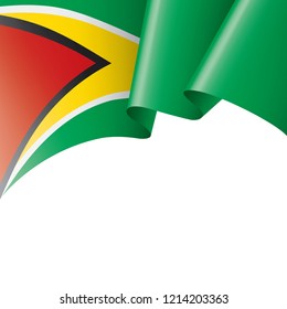 Guyana flag, vector illustration on a white background