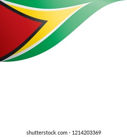 Guyana flag, vector illustration on a white background