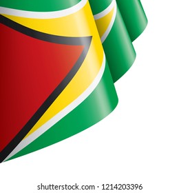 Guyana flag, vector illustration on a white background