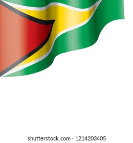 Guyana flag, vector illustration on a white background