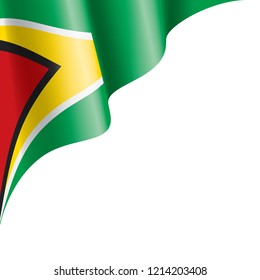 Guyana flag, vector illustration on a white background