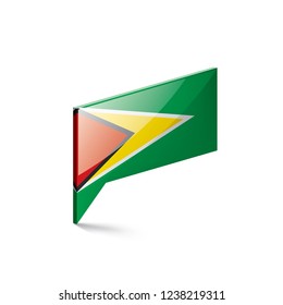 Guyana flag, vector illustration on a white background
