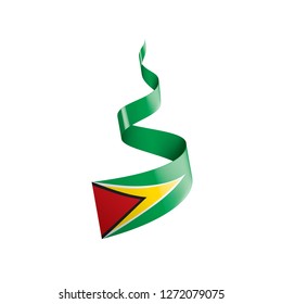 Guyana flag, vector illustration on a white background