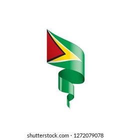 Guyana flag, vector illustration on a white background