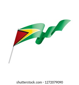 Guyana flag, vector illustration on a white background