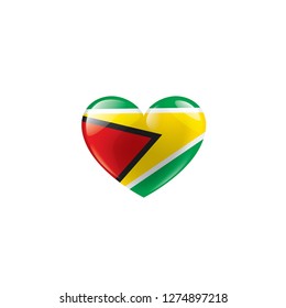 Guyana flag, vector illustration on a white background