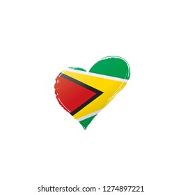 Guyana flag, vector illustration on a white background