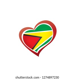 Guyana flag, vector illustration on a white background