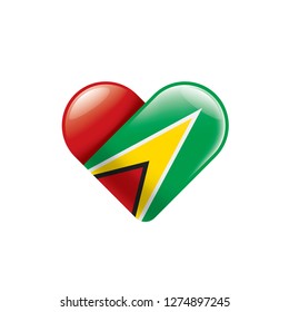 Guyana flag, vector illustration on a white background