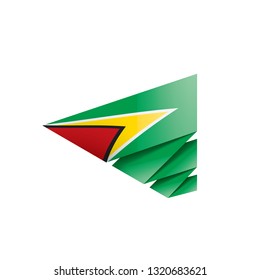 Guyana flag, vector illustration on a white background
