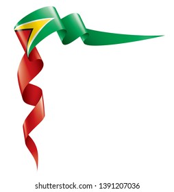 Guyana flag, vector illustration on a white background