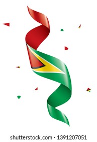 Guyana flag, vector illustration on a white background