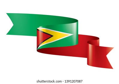 Guyana flag, vector illustration on a white background