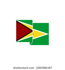 Indicadores de Guyana conjunto de iconos, símbolo del día de la independencia de Guyana conjunto de símbolos vectores