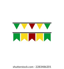 Guyana flags icon set, Guyana independence day icon set vector sign symbol