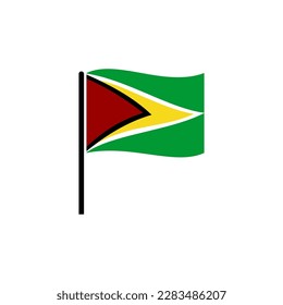 Guyana flags icon set, Guyana independence day icon set vector sign symbol