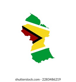 Guyana flags icon set, Guyana independence day icon set vector sign symbol