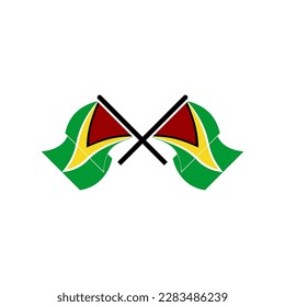 Guyana flags icon set, Guyana independence day icon set vector sign symbol