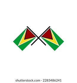 Indicadores de Guyana conjunto de iconos, símbolo del día de la independencia de Guyana conjunto de símbolos vectores