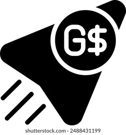 guyana glyph icon illustration vector