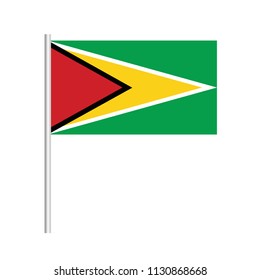 Guyana Icon vector illustration,National flag for country of Guyana isolated, banner vector illustration. Vector illustration eps10.