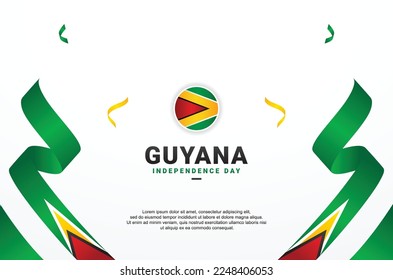 Guyana Independence Day Background Elegant Design