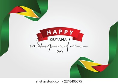 Diseño elegante del Día de la Independencia de Guyana