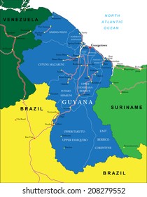 Guyana map