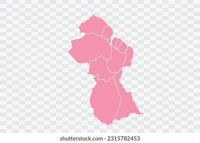 Guyana Karte Rose-Hintergrund-Qualitäts-Dateien pnng